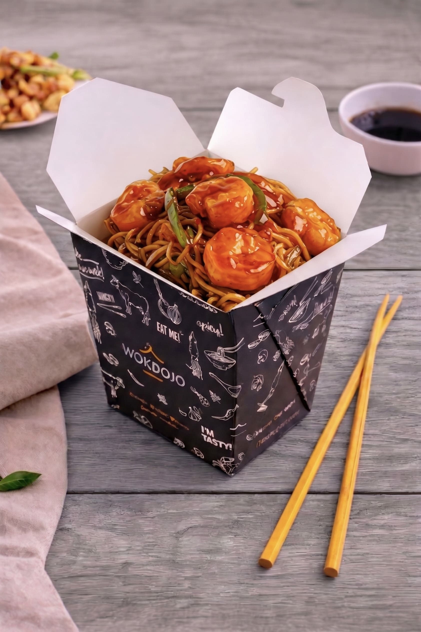 Sweet and Sour Shrimp Noodles